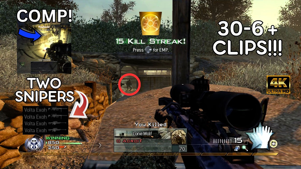 INSANE Accuracy! MW2 FFA and Competitive Sniping!
