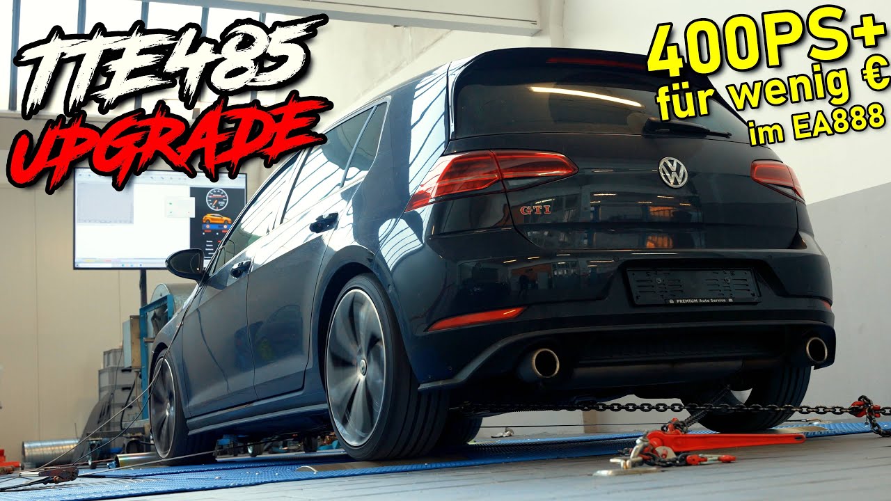 SERIENMOTOR + TTE485 Lader im Golf 7 GTI💥 | 2.0TSI EA888 Tuning | Dyno-Abstimmung