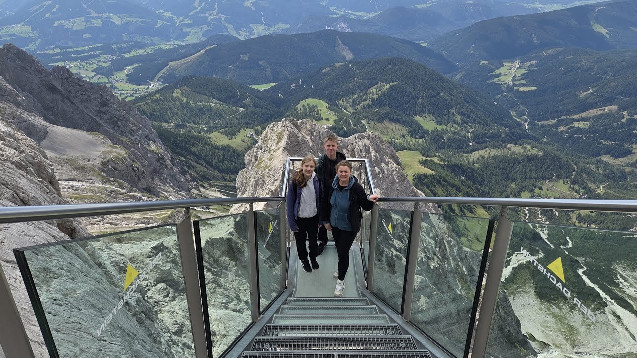 AUSTRIA lodowiec DACHSTEIN wiszący most SKYWALK