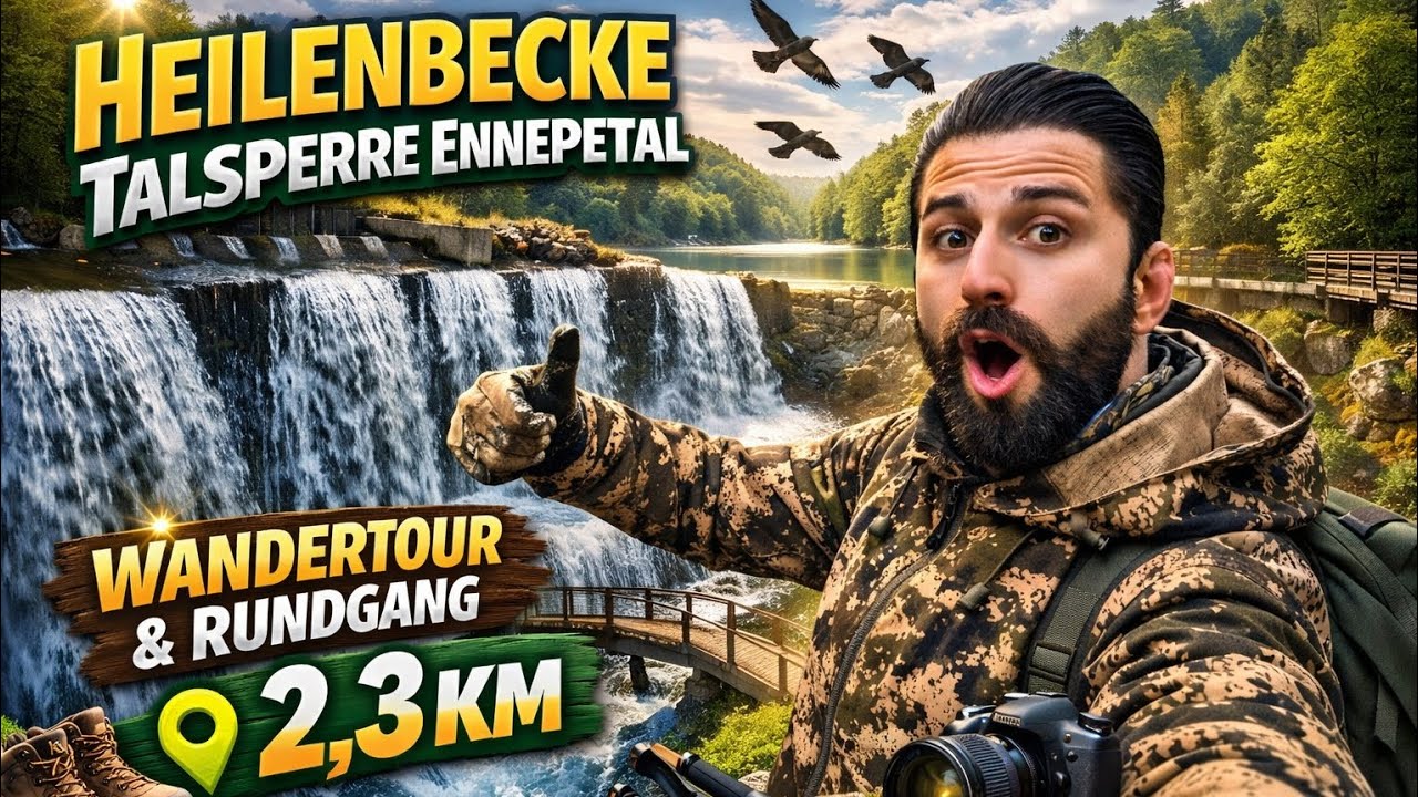Heilenbecke Talsperre Ennepetal WanderTour 2.3Km 🎒🥶
