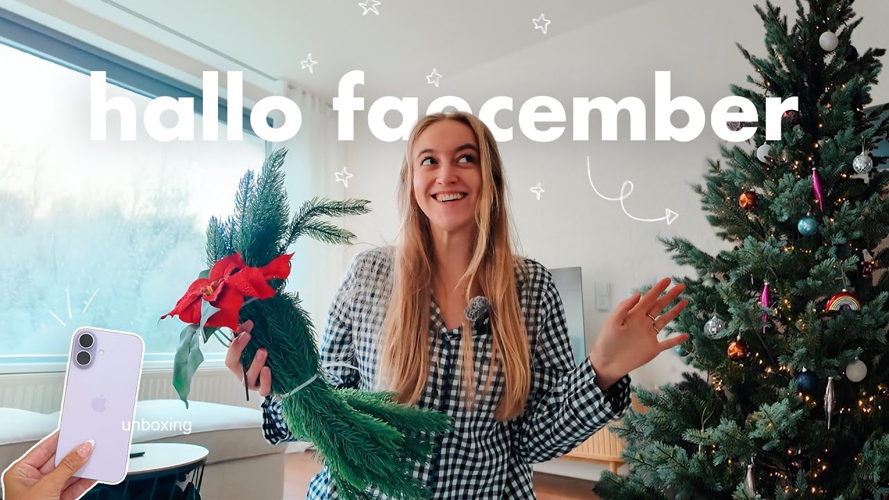 kerstboom opzetten, de stad in & nieuwe telefoon unboxing 🌲 faecember #1