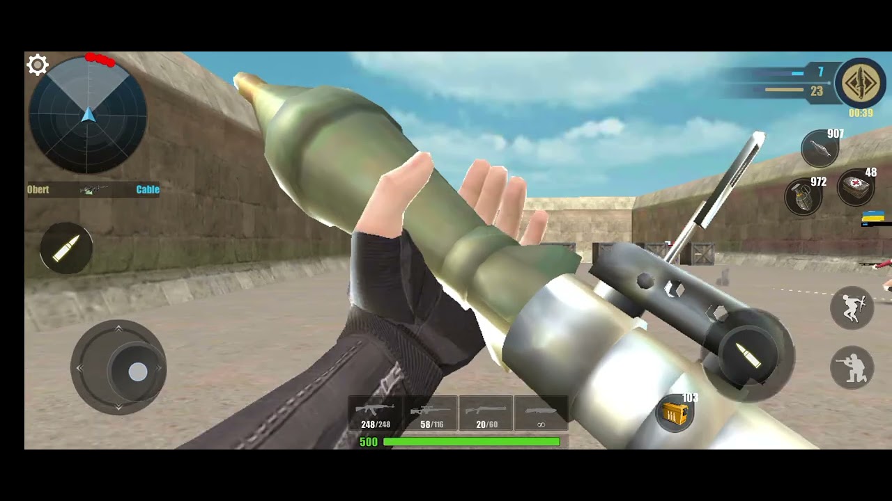 Perang tim rudal granat perlengkkapan penuh counter strike gun commando offline no internet