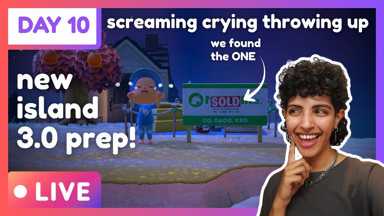 🔴 [DAY 10] ACNH: 3.0 prep from SCRATCH (moving in our final villager + dailies + the 3-star grind)