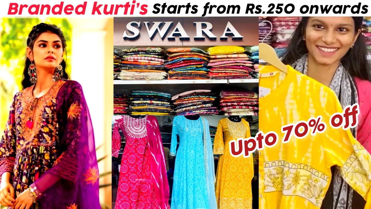 Branded Kurti’s Starts from ₹250 | Upto 70% off | Swara fashion | Budget padmanadhan