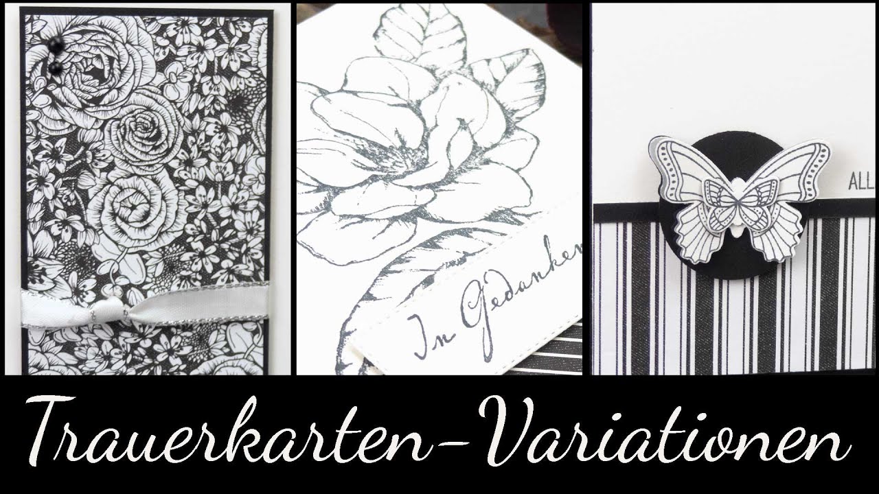 Trauerkarten-Variationen | So viele Stempelsets, die sich für Trauerkarten eignen