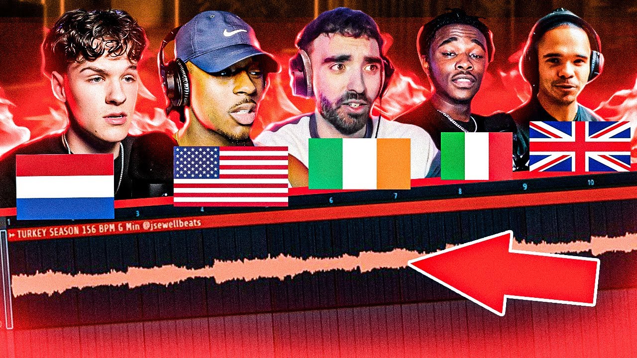 COUNTRY VS COUNTRY BEAT BATTLE! ft. SlipperyHaze, Dirkey, LLB, Stepuz, MaalitoTV