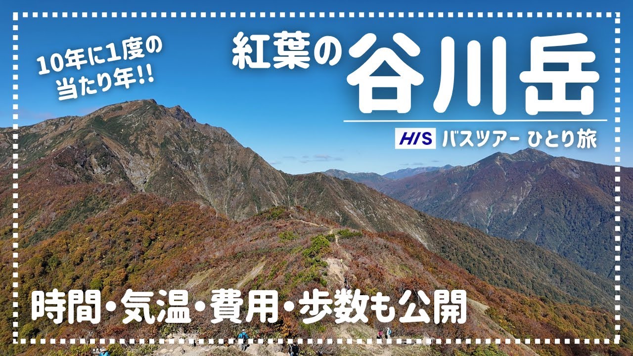 【紅葉の谷川岳】登山なしで絶景ロープウェイ…でも帰り道はまさかの急坂ハイキング｜ひとり旅バスツアーVlog｜星野リゾート谷川岳ヨッホ