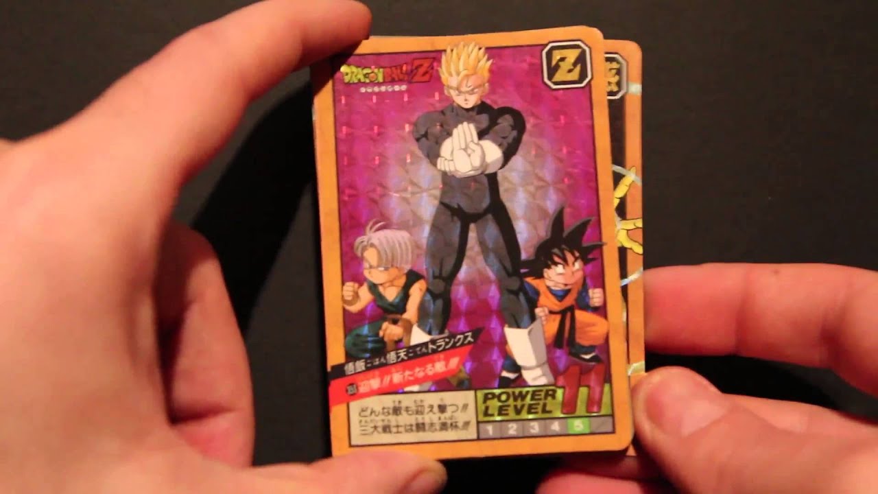 carddass super battle part 9 - carte dragon ball power level dbz