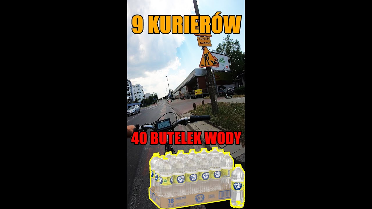 Zamówienie: 40 butelek wody - GLOVO