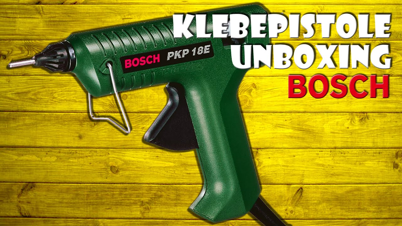 Unboxing BOSCH PKP 18 E Hei&szlig;klebepistole 11 mm Klebesticks - Hot glue gun