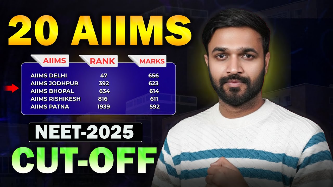 All 20 AIIMS Cutoff 2025 | Updated Final Ranks & Marks | NEET UG