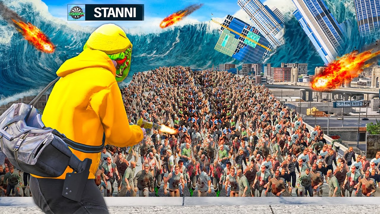 RIESIGER TSUNAMI zerst&ouml;rt GTA 5! (Zombie Mod)