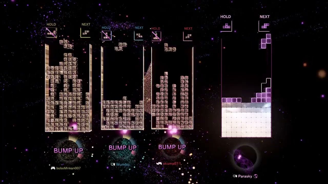 69 Percent - 17 Minute Team Tetris Battle