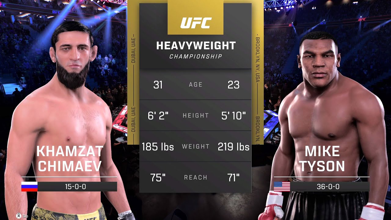 Khamzat Chimaev vs Mike Tyson Full Fight - UFC Fight Of The Night