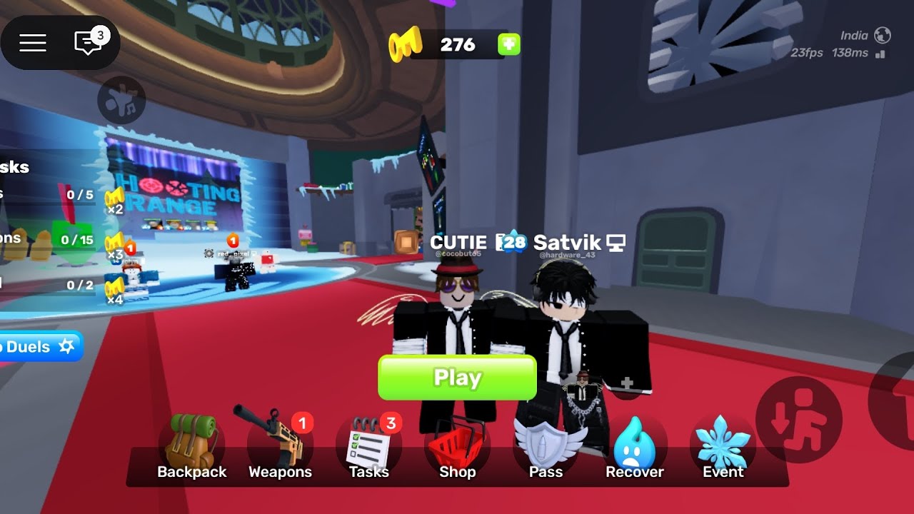 Killing a platinum and hittind trickshots with knife #robloxrivals 