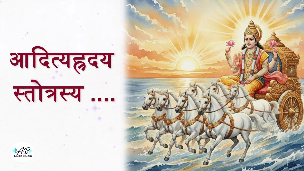 आदित्यहृदय स्तोत्रस्य पाठ | Aditya Hridaya Stotra in Sanskrit | सूर्य उपासना स्तोत्र