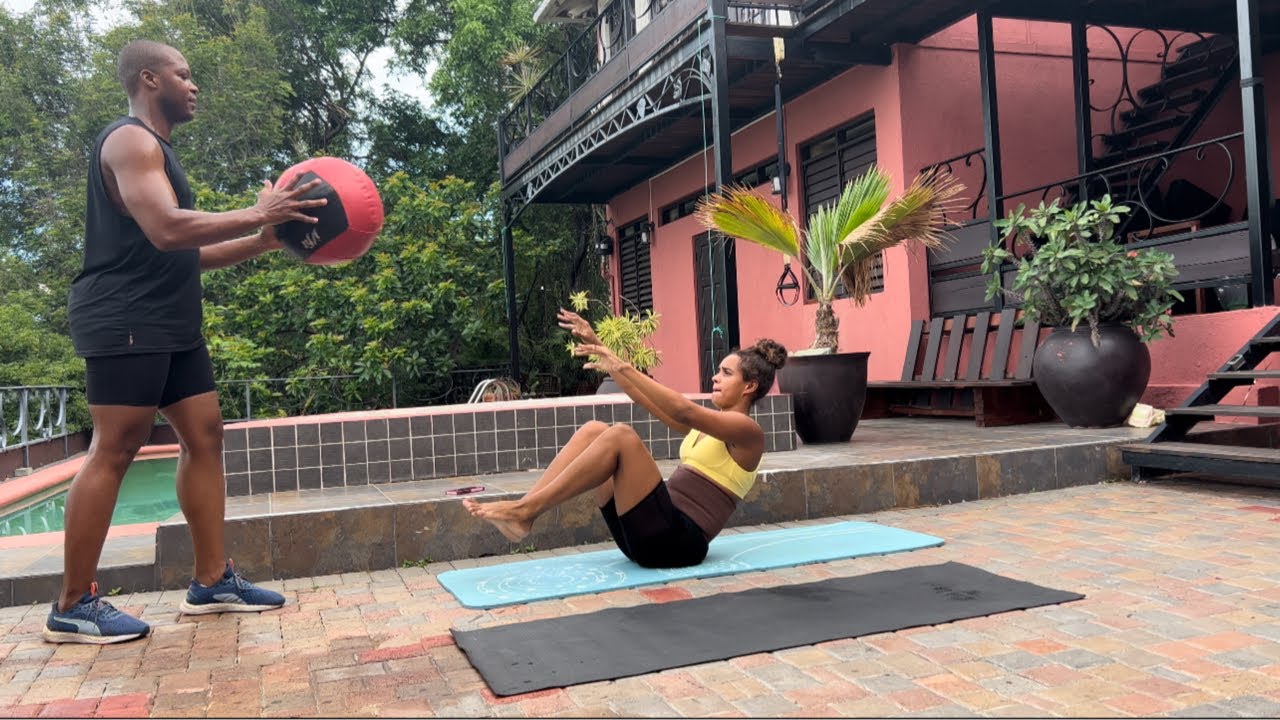 The Powells show off Early morning workout routine