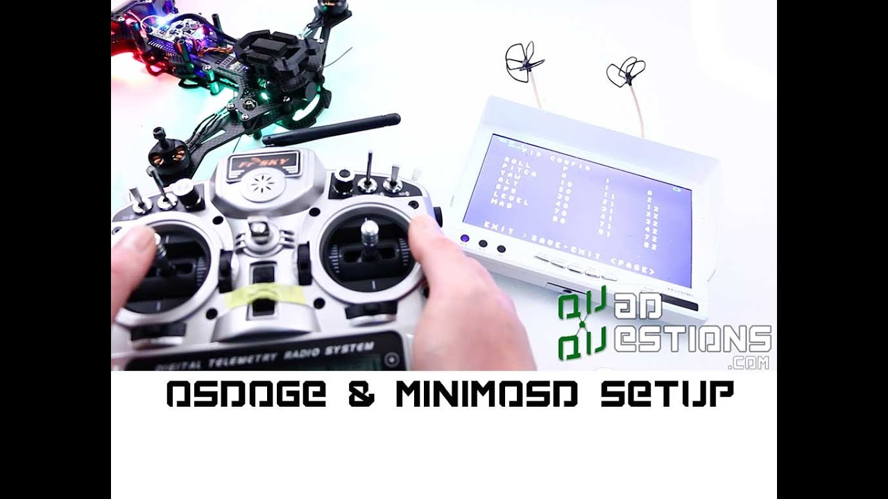OsDoge setup--also works for minimosd or mini osd featuring MWOSD