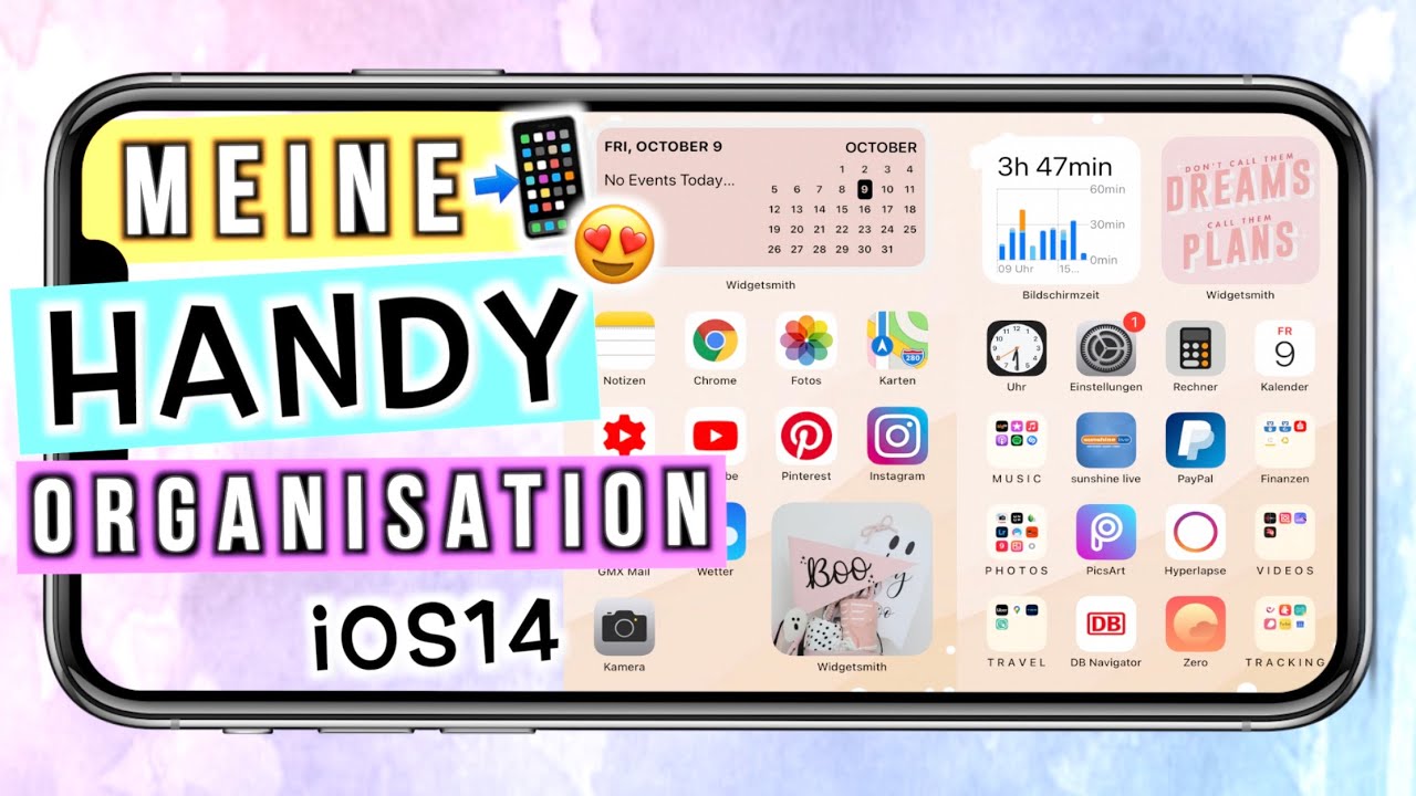 HANDY ORGANISIEREN & AUFRÄUMEN 📲So habe ich mein Handy neu gestaltet 😍 iOS 14 - Cali Kessy