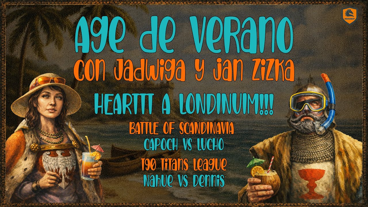 AGE DE VERANO, con Jadwiga y Jan Zizka - Hearttt a la Red Bull!! + torneo Nordico + TTL5  | AOE 2 DE