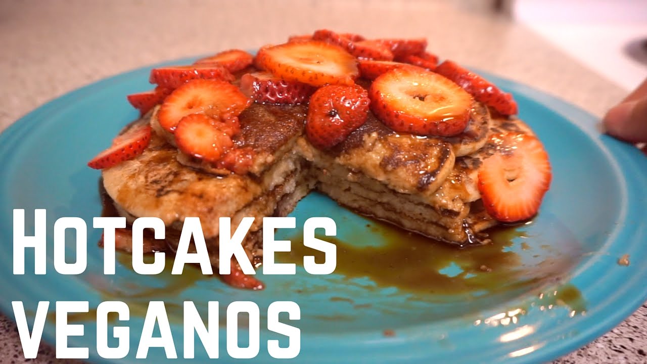 Hotcakes de avena con platano | Veganos