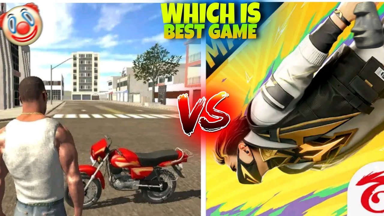 Free fire VS Indian bike driving 3d 🤯 || funntyaa