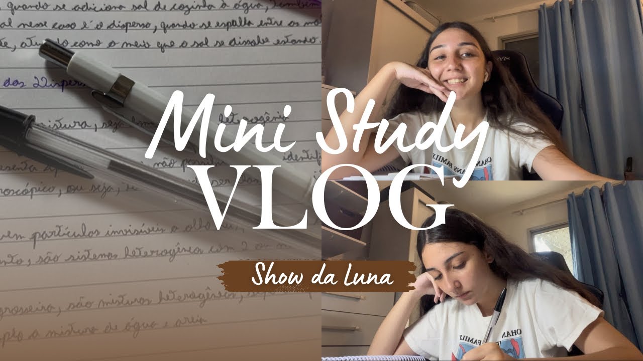 Estudando química comigo 🧪 | Mini Vlog