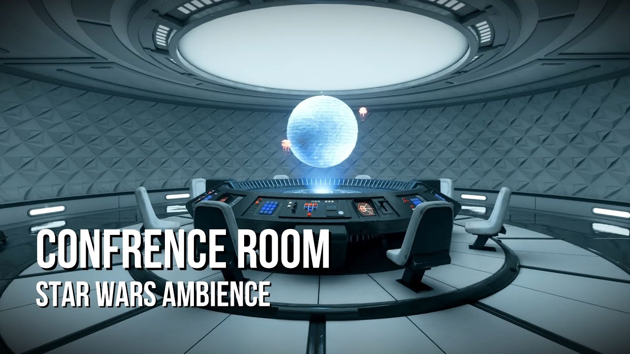 Imperial Conference Room | Star Wars Ambience | Quiet Imperial Chatter, Ship White Noise