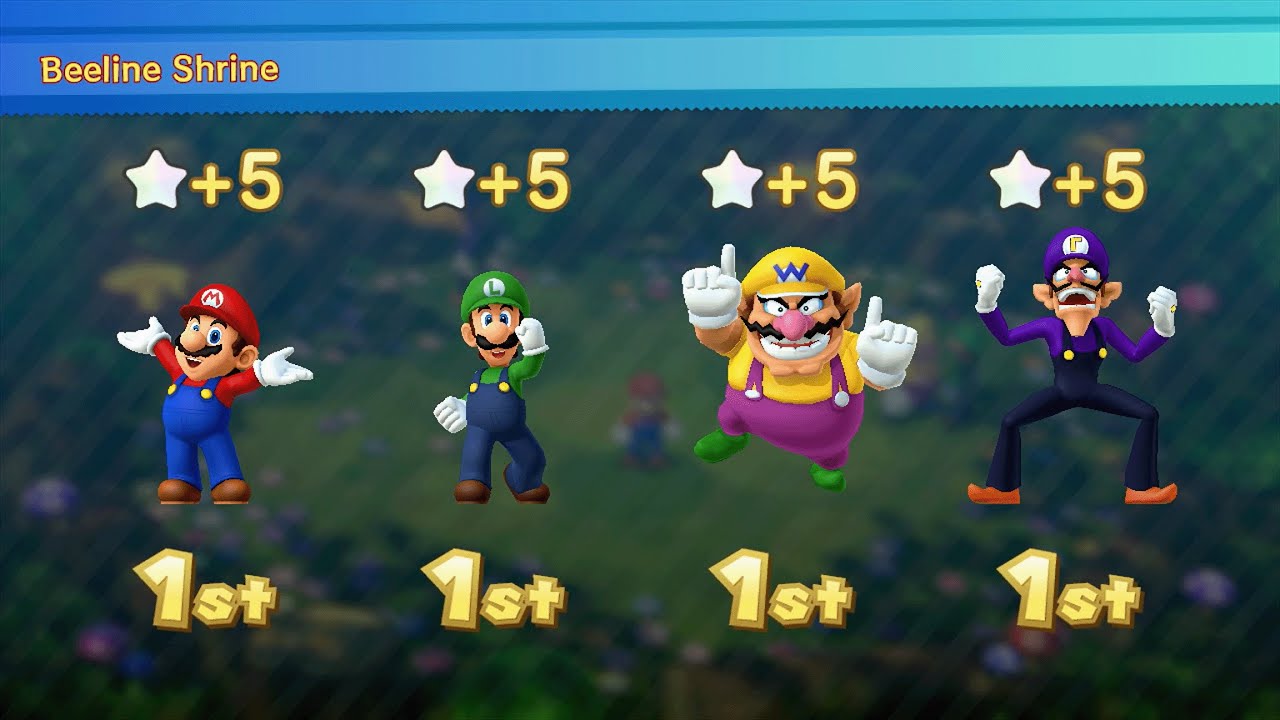 Mario Party 10 - Mario vs Luigi vs Wario vs Waluigi - Chaos Castle