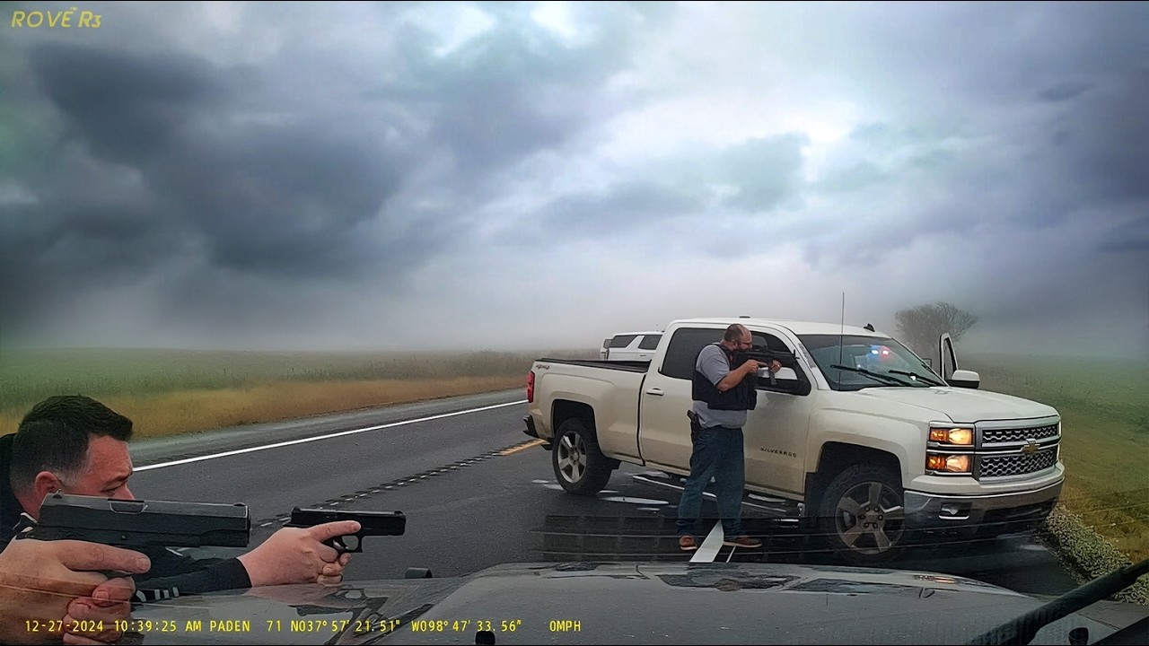 Large Police Response to Armed Carjacker Chase