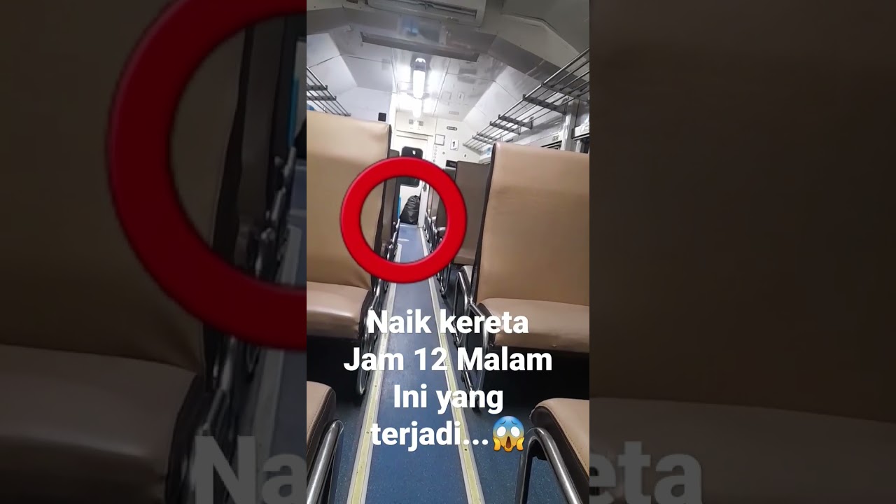 Gini jadinya kalau naik kereta api tengah malam #shorts