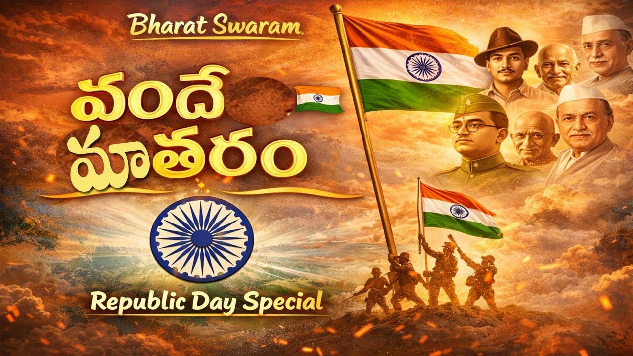 వందేమాతరం 🇮🇳 | జాతీయపతాక గీతం | Bharat Swaram | Republic Day Special (26 January)