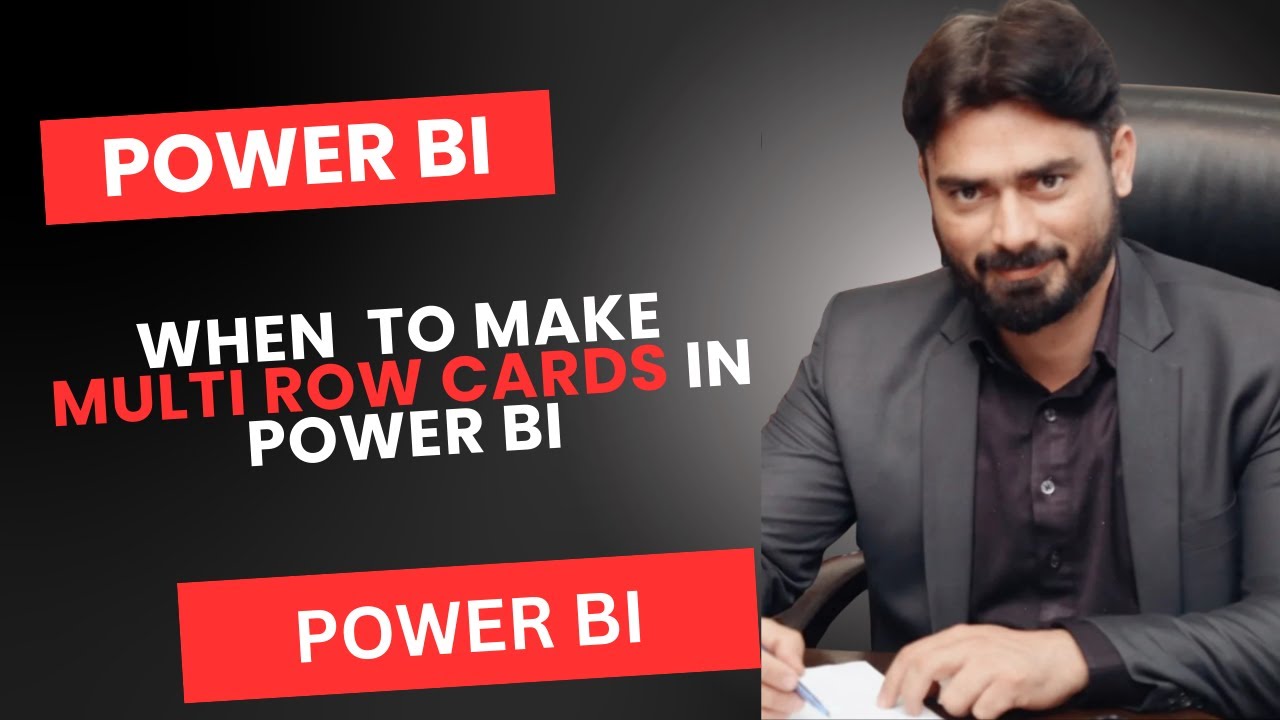Multi-Row Card Visual in Power BI | When and How to Display Multiple KPIs Effectively| Power BI