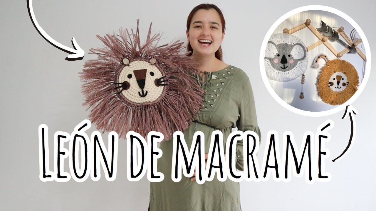 DECORACIÓN PARA CUARTO DE BEBÉ / TUTORIAL / LEÓN MACRAMÉ