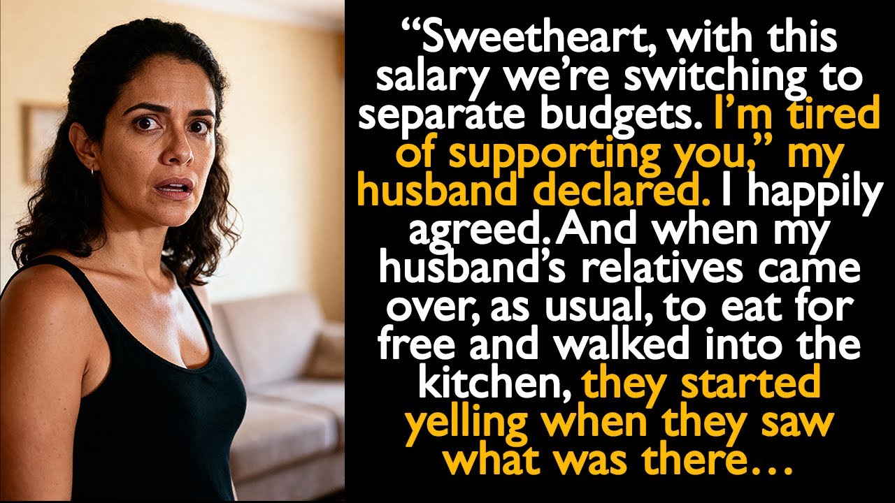 “Sweetheart, with this salary we’re switching to separate budgets. I’m tired of supporting you”