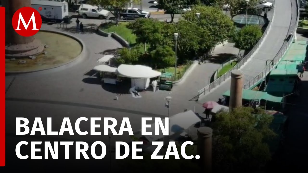 Un muerto y un herido por tiroteo en el centro histórico de Zacatecas