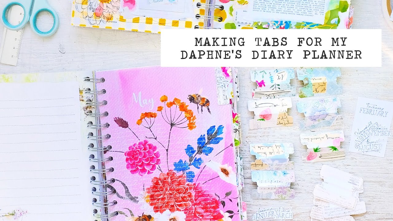 Setting Up My Daphne's Diary 2023 Planner | Part 2 | Making Scrappy Planner Tabs!