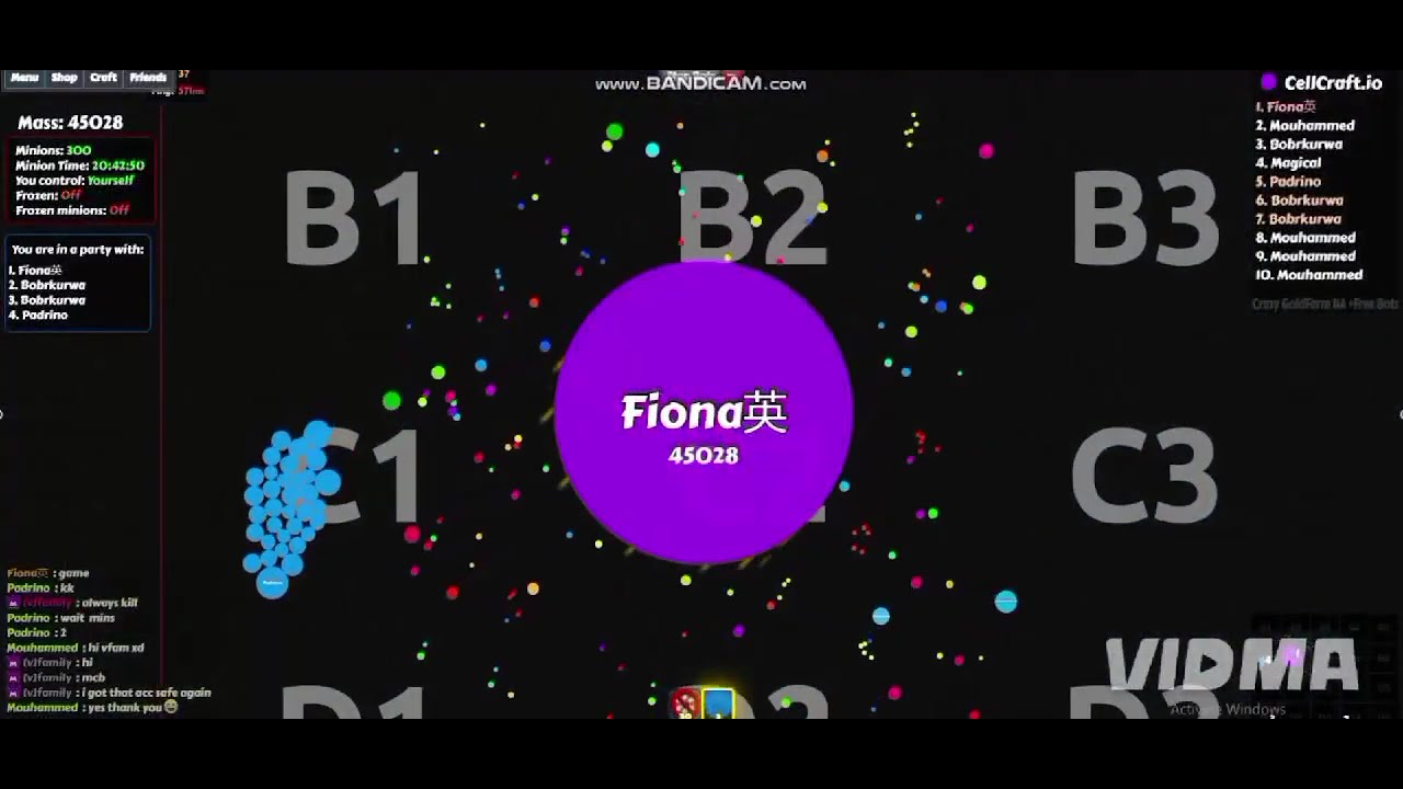 Cellcraft.io Power Distraction GIGA And CRAZY!!!