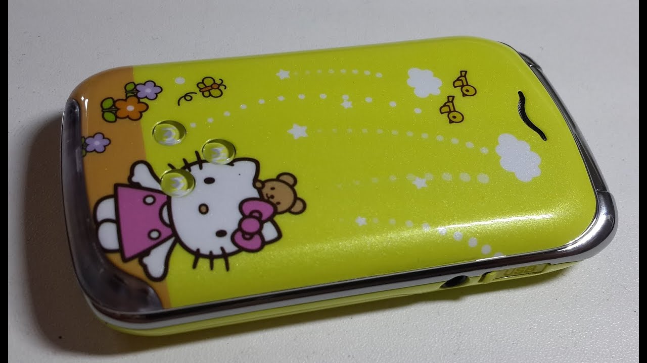 Nokia Bocoin W999 Hello Kitty yellow samsung W999 2 sim copy china телефон для девочек