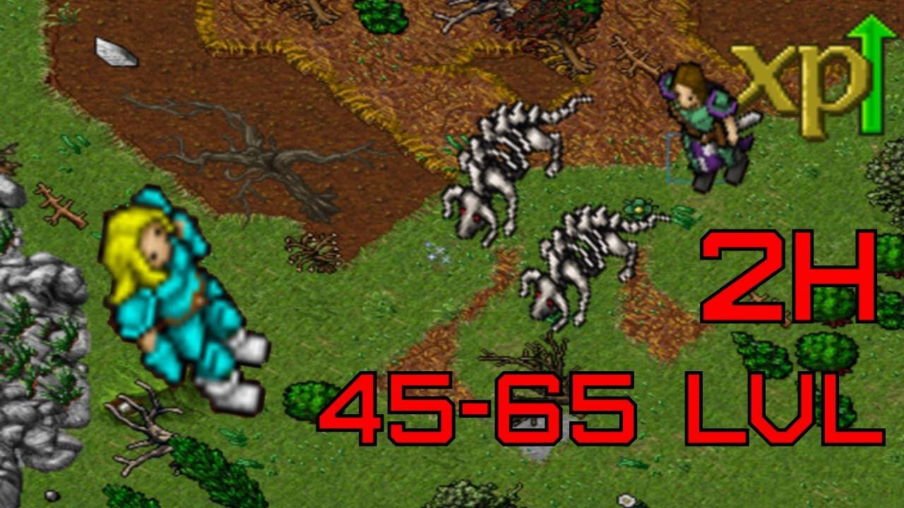 Tibia 2022 low level hunt Edron bonebeast | 45-65 in 2 hours. | Best exp spawn: MS, ED, RP and EK.