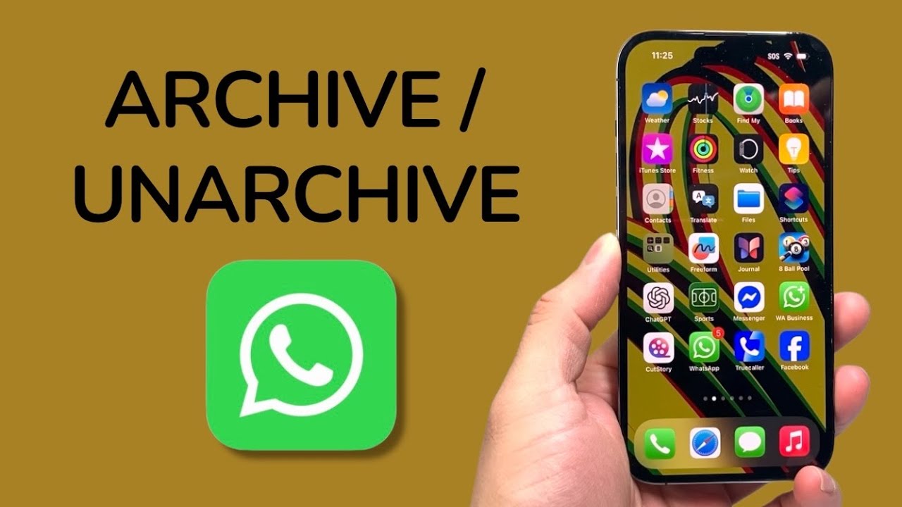How To Archive / Unarchive WhatsApp All Chats Conversation (iPhone & Android)
