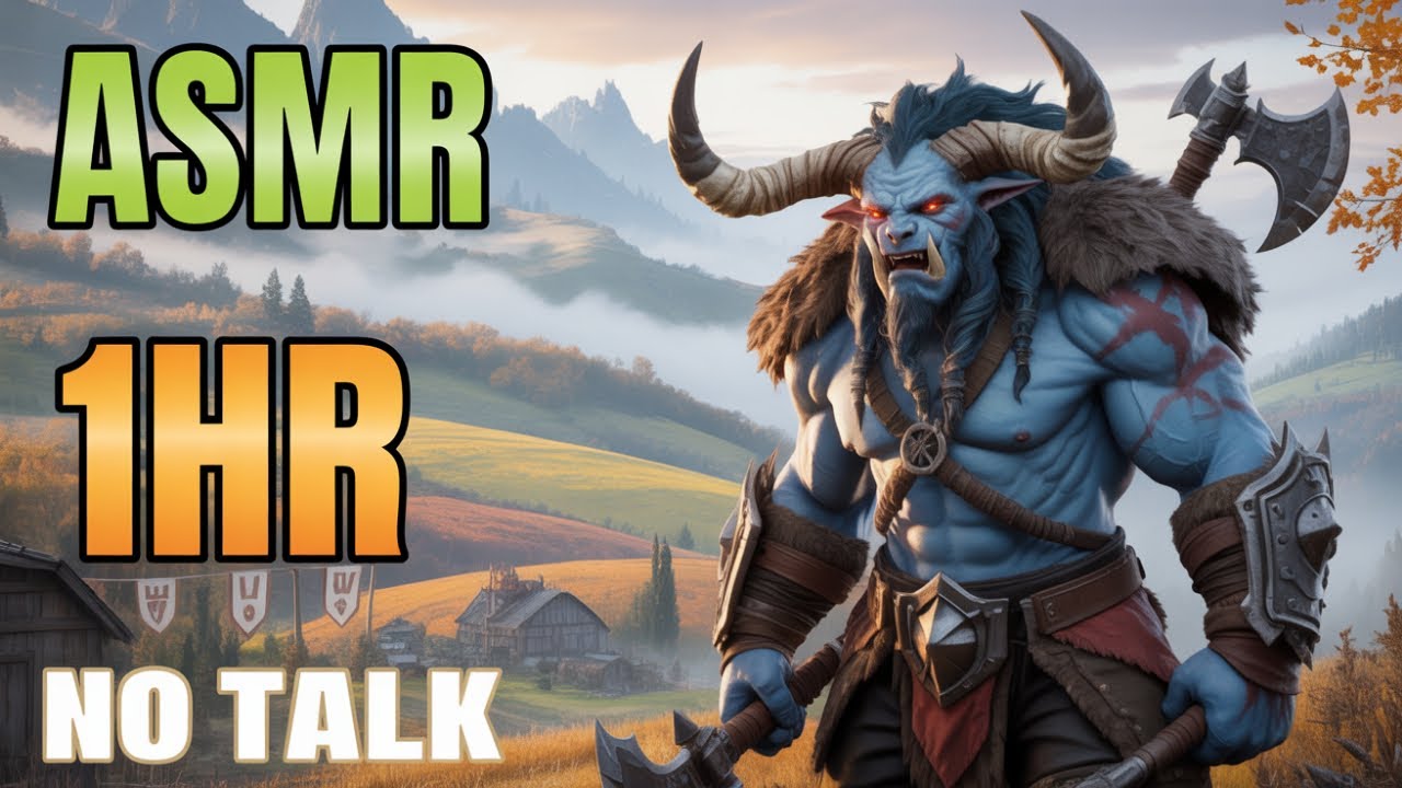 Tauren Fury Warrior ASMR - Pure Classic WoW Leveling