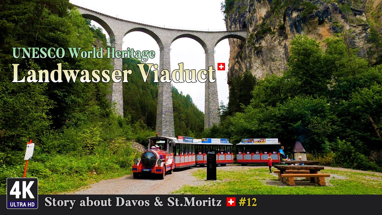 Davos & St.Moritz 🇨🇭 Ep#12 - Landwasser Viaduct UNESCO World Heritage Graubünden Grisons Switzerland