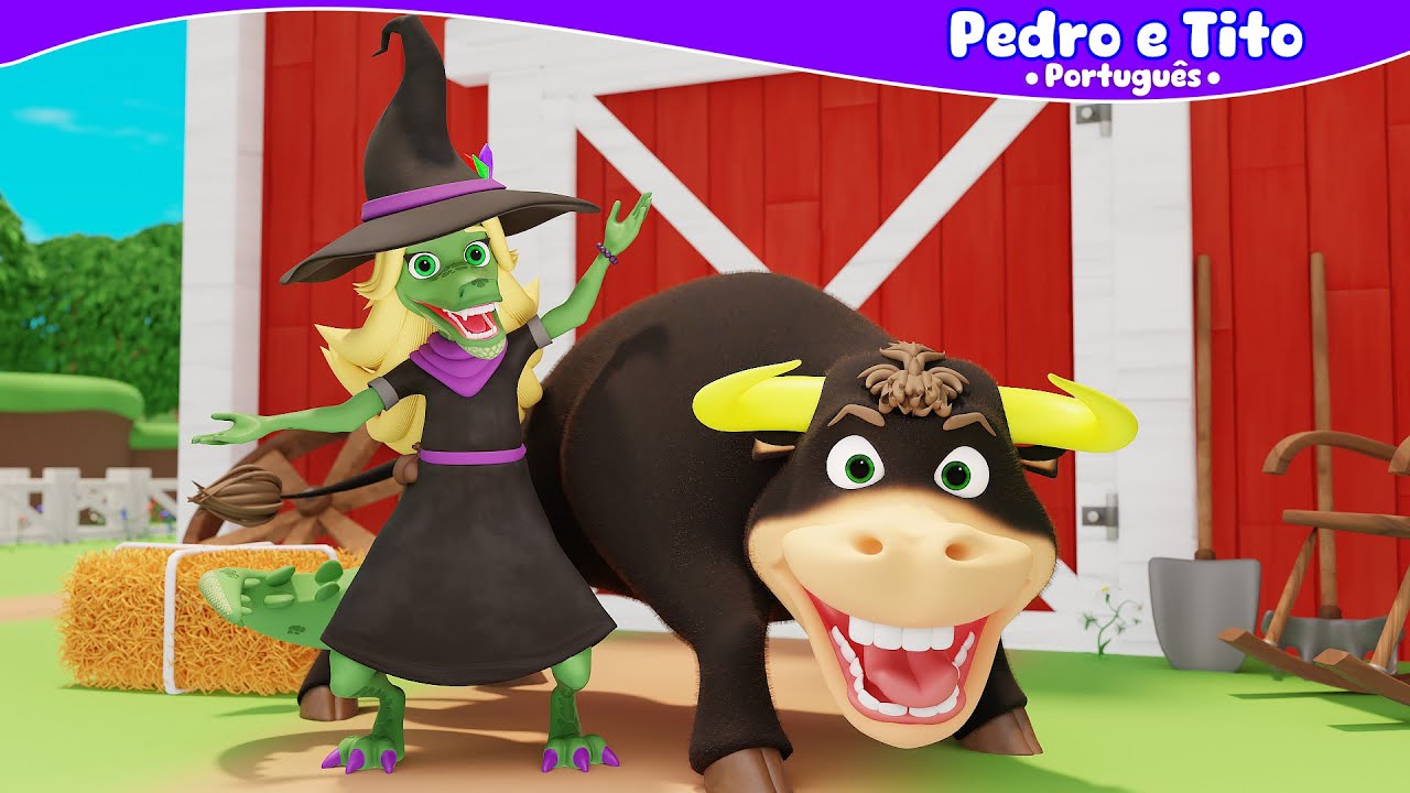 Boi da cara Preta e Cuca Juntos! - Pedro e Tito | Vídeo Infantil | Português