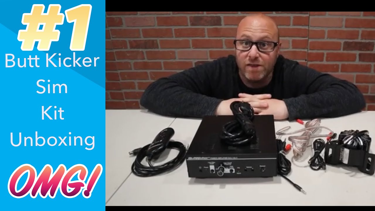 Buttkicker Simulation Kit - Unboxing and wire Setup