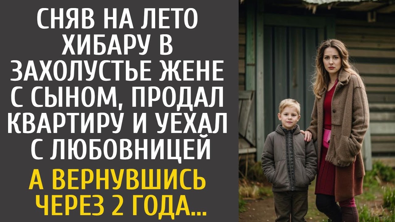 Сняв на лето хибару в глуши жене и сыну, продал квартиру, уехав с любовницей… А приехав через 2 года