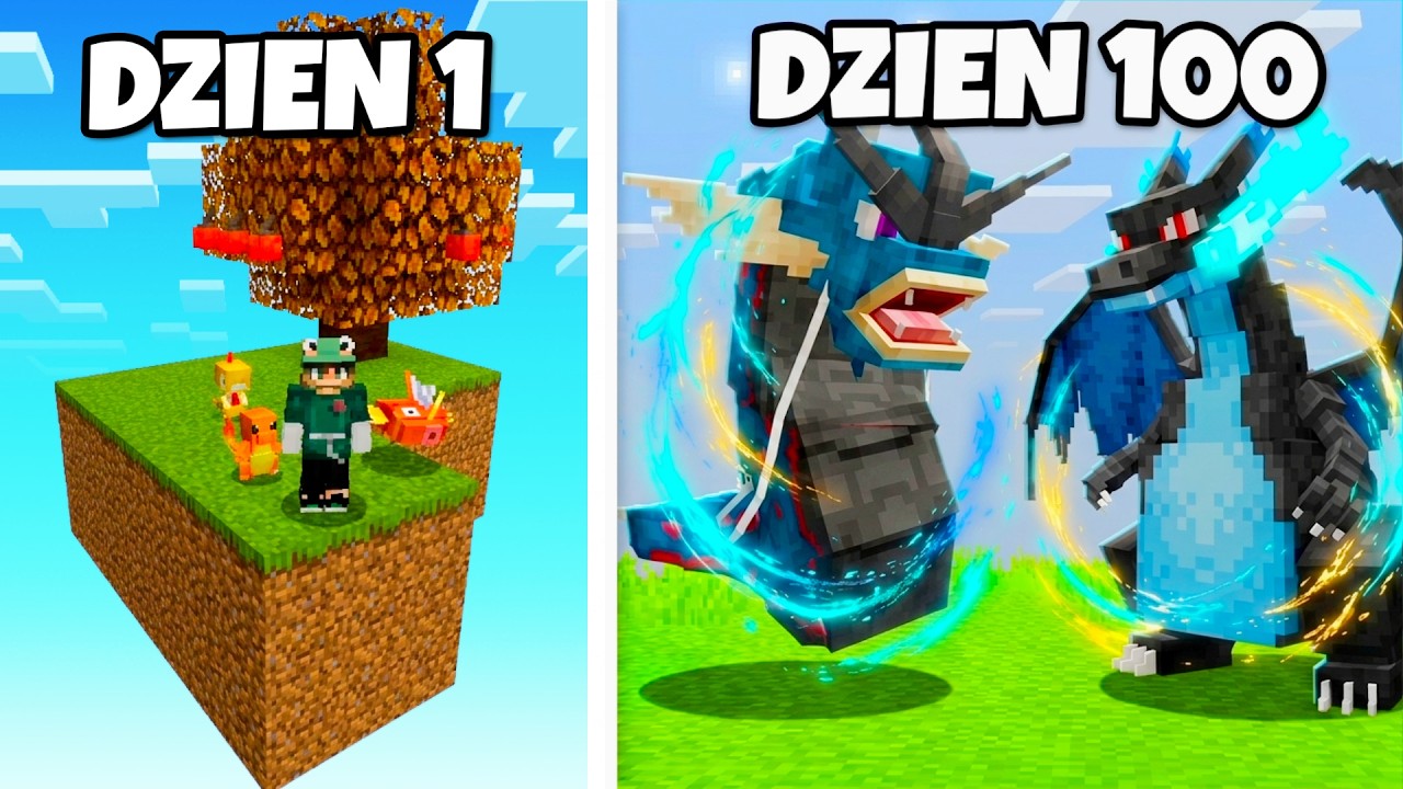 Spędziłem 100 dni na MEGA SKYBLOCKU w Cobblemon! (Minecraft Pok&eacute;mon)