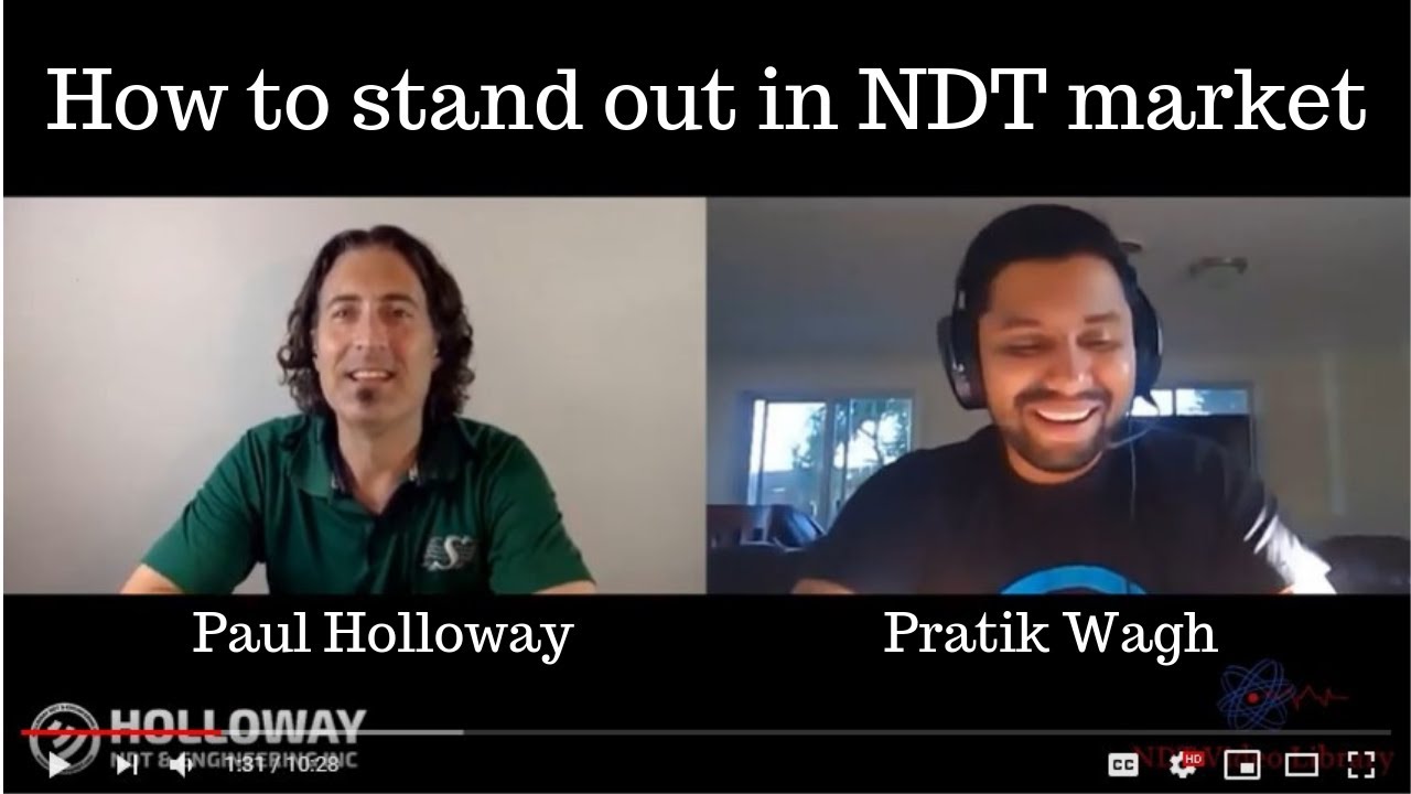 Paul Holloway QnA #1 of 5: How to stand out in NDT market when it seems saturated?