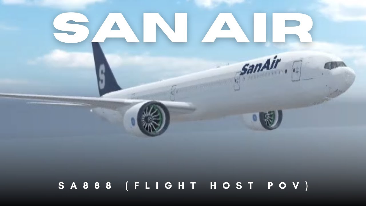 ROBLOX | SA888 - San Air Flight (Flight Host POV)