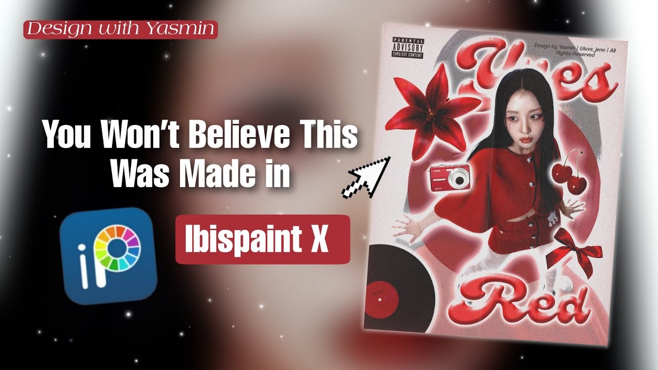 How I Made This Aesthetic Poster in IbisPaint X | Full Tutorial